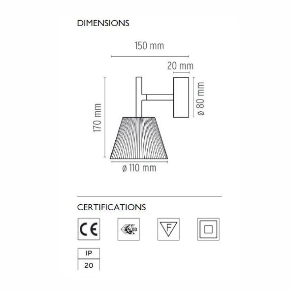 Бра Flos Romeo Babe W F6260000A
