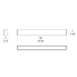 Бра Leucos BLOCK P100 0004219