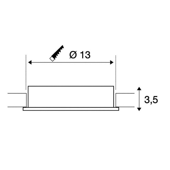 Встраиваемый спот (точечный светильник) SLV Occuldas 117371