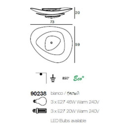 Потолочный светильник Linea Light Moledro 90238
