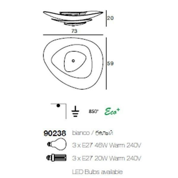 Потолочный светильник Linea Light Moledro 90238