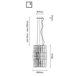 Подвесной светильник Fabbian Stick F23 A02 69