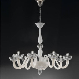 Люстра Vetri Lamp 925/8 Bianco/Cristallo