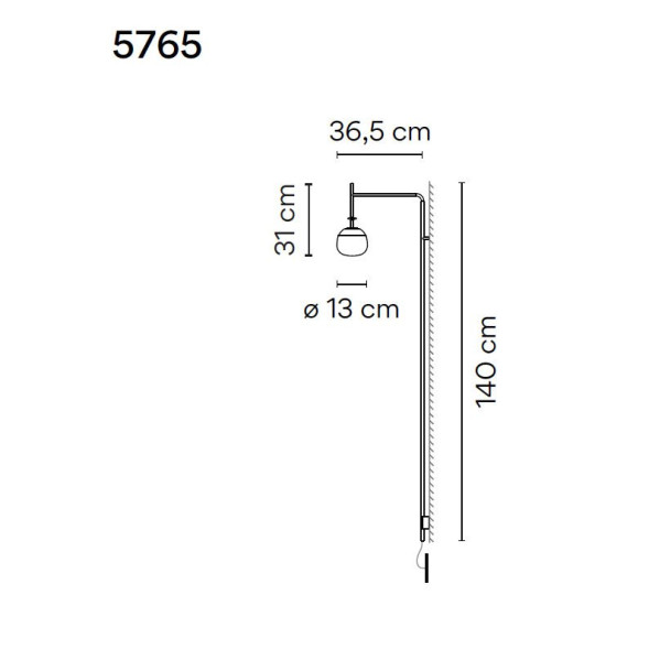 Бра Vibia Tempo 5765 58 /1B
