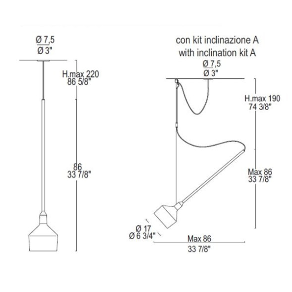 Подвесной светильник Leucos BEAMER 17 S/I 0003612