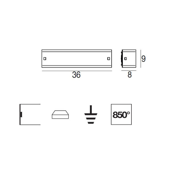 Настенный светильник Linea Light Mille 7840