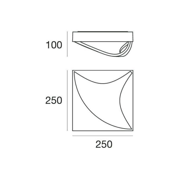 Настенно-потолочный светильник Linea Light Moonflower 7760