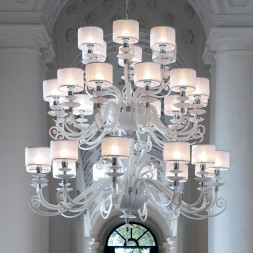 Люстра Euroluce Alicante L12+12+6 silver White SHADE
