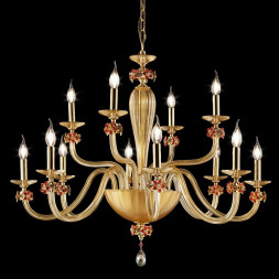 Люстра Euroluce Sheen L8+4 red
