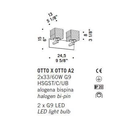 Бра De Majo OTTO X OTTO A2 0OTTO0A20