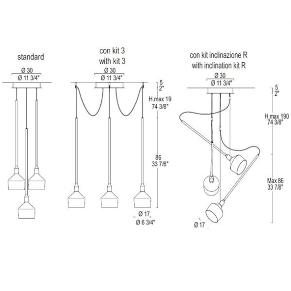 Подвесной светильник Leucos BEAMER 17 S3 0003604