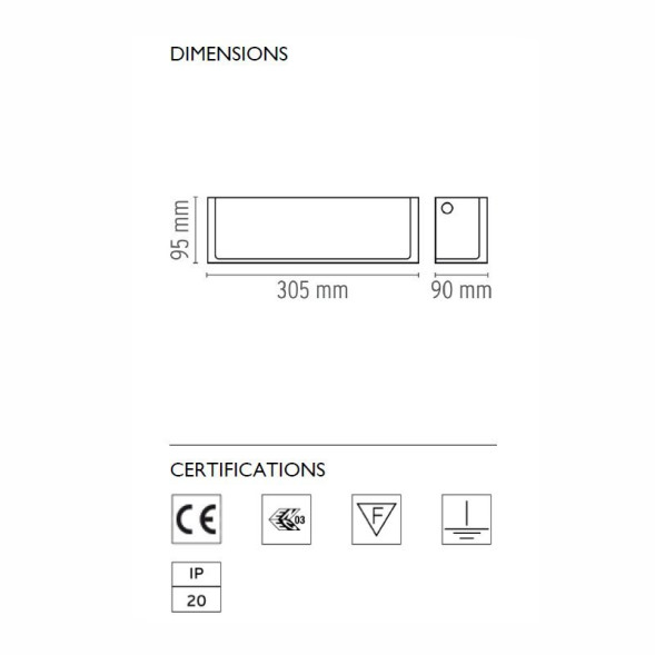 Настенный светильник Flos Ontherocks HL F4651000