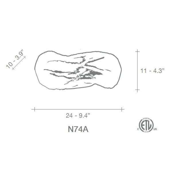 Настенный светильник Terzani Wabi N74A E7 C8