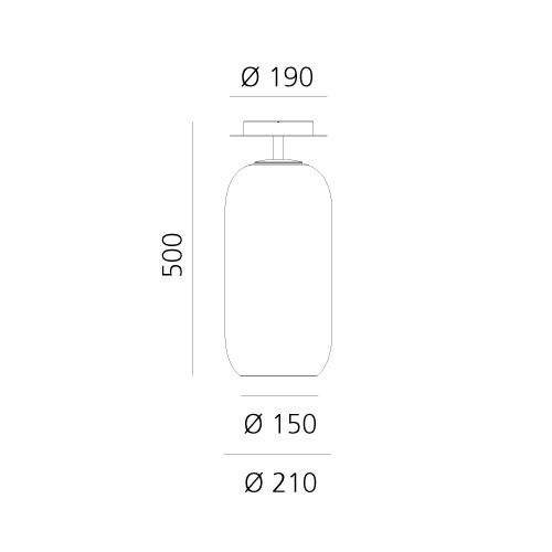 Потолочный светильник Artemide Gople 1413020A