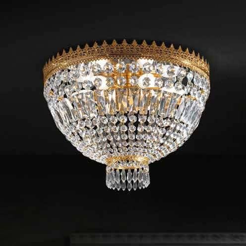 Потолочный светильник Beby Group Empire 1300/3 Light gold CUT CRYSTAL