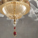 Потолочный светильник Euroluce Julienne PL8 Gold Clear