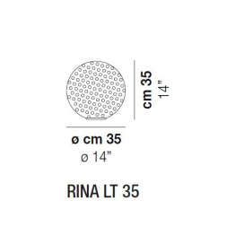 Настольная лампа Vistosi Rina LT 35 E27 BC/MU NI