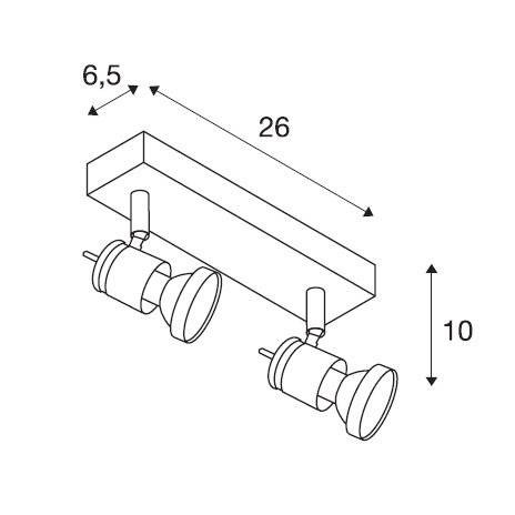 Настенно-потолочный светильник SLV Asto 147442