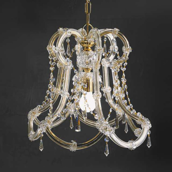 Подвесной светильник Beby Group Novecento 6303/1 Light gold CUT CRYSTAL