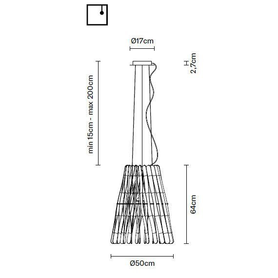 Подвесной светильник Fabbian Stick F23 A08 69