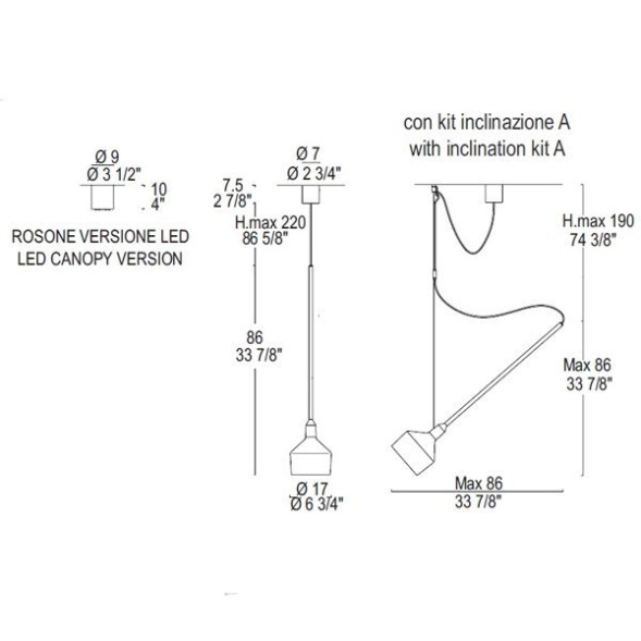 Подвесной светильник Leucos BEAMER 17 S 0003600