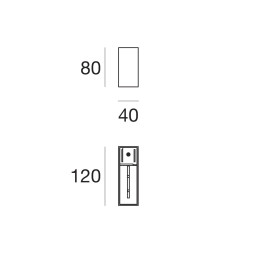 Настенный светильник Linea Light Mini-Dual 57154W85