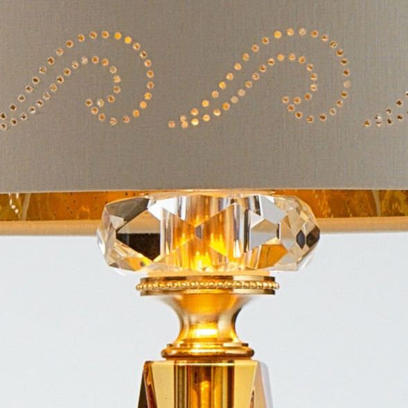 Настольная лампа Euroluce Perseo LP1 Gold Amber