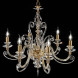 Люстра Euroluce Alicante L6 gold Clear