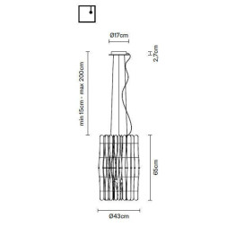 Подвесной светильник Fabbian Stick F23 A07 69