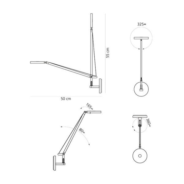Бра Artemide Demetra 1748050A