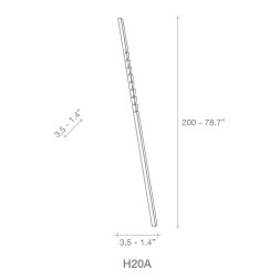 Напольный светильник Terzani Zig H20A F3 C8