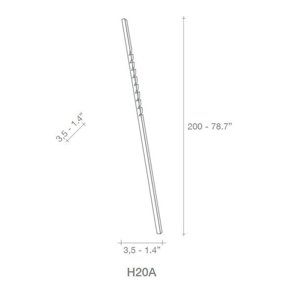 Напольный светильник Terzani Zig H20A F3 C8