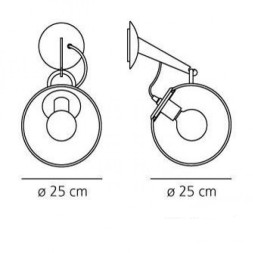 Бра Artemide Miconos parete A020100