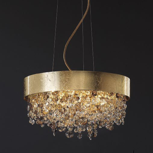 Подвесной светильник Masiero Ola S6 40 F01 / Amber crystal