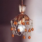 Подвесной светильник Renzo Del Ventisette &quot;Sinuosa&quot; SV 13963/1 orange DEC. 055