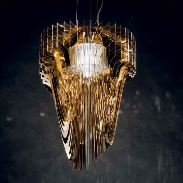 Подвесной светильник Slamp Aria SUSPENSION L GOLD ARI84SOS0003O_000