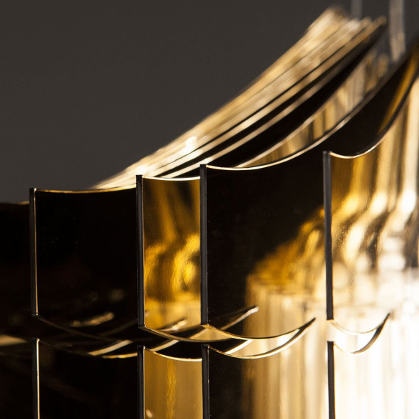 Подвесной светильник Slamp Aria SUSPENSION L GOLD ARI84SOS0003O_000