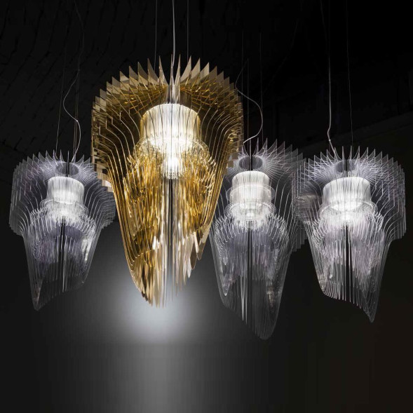 Подвесной светильник Slamp Aria SUSPENSION L GOLD ARI84SOS0003O_000