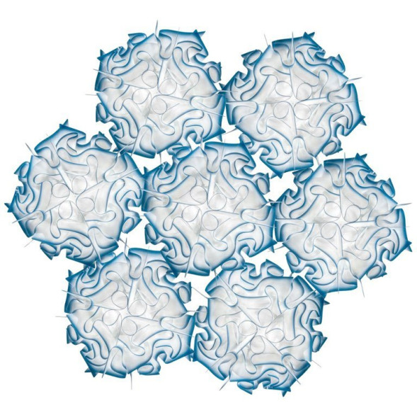 Подвесной светильник Slamp Veli 7 SUSPENSION CELESTE VEL78SOS0006D_000