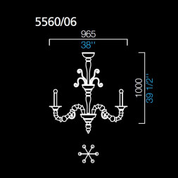 Люстра Barovier&amp;Toso Baikal 5560/06/NN