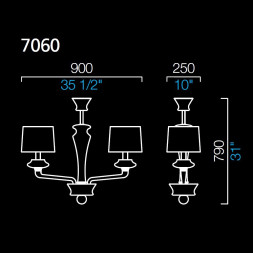 Люстра Barovier&Toso Saint Germain 7060/VI/NO