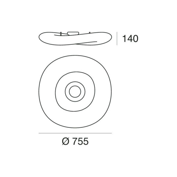 Потолочный светильник Linea Light Mr Magoo 8008N