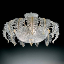 Потолочный светильник Vetri Lamp 1009/65 Cristallo/Oro