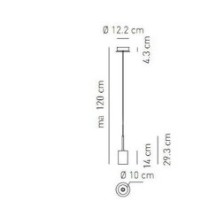Подвесной светильник Axo Light Spillray SP SPILL M I Cristallo SPSPILMICSCR12V