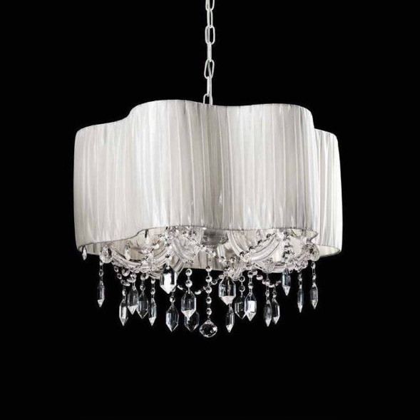 Подвесной светильник Beby Group Nuovo Vintage 331/6 White Leather 01 HALF CUT