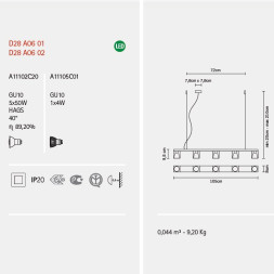 Подвесной светильник Fabbian Cubetto Black Glass D28 A06 02