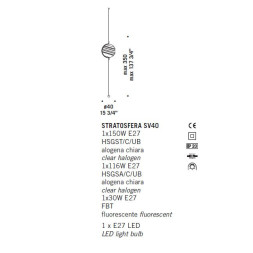 Напольный светильник De Majo STRATOSFERA SV40 0STRA0S00