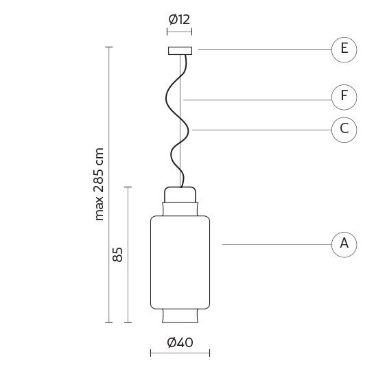 Подвесной светильник Karman Kimono SE636V-INT
