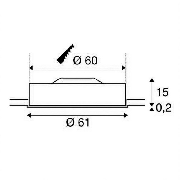 Встраиваемый светильник SLV Medo 135111