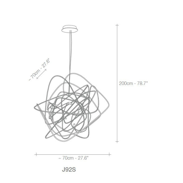 Подвесной светильник Terzani Doodle J92S E7 C8